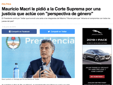 Macri perspectiva de género
